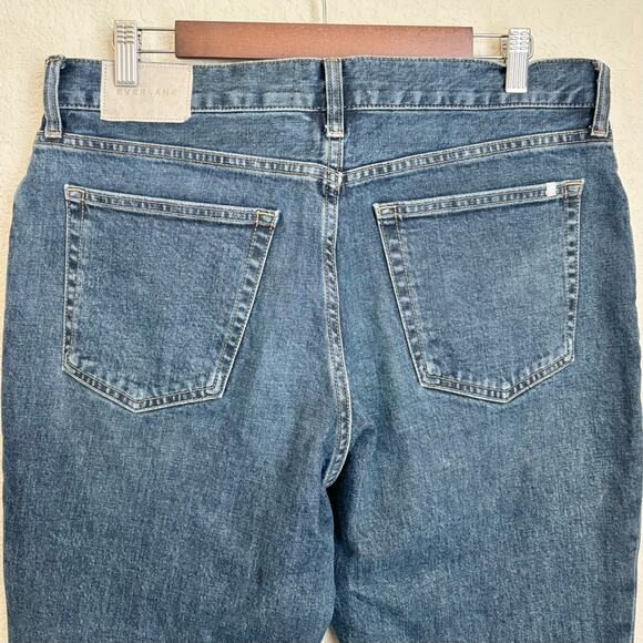 Everlane Mens Denim Jeans 33x32 Dark Wash Slim Fit Organic Cotton Spring Formal - Picture 5 of 9
